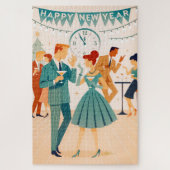 Mid Century Happy New Year The Martini Dance Puzzle (Vertikal)