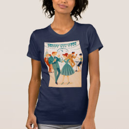 Mid Century Happy New Year The Martini Dance T-Shirt