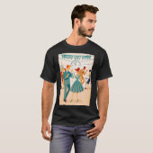 Mid Century Happy New Year The Martini Dance T-Shirt (Vorne ganz)