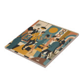 Mid Century Hip Martini Tanzparty Fliese (Seite)