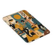 Mid Century Hip Martini Tanzparty Magnet (Rechte Seite)