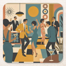 Mid Century Hip Martini Tanzparty
