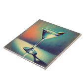 Mid Century I Love The Blues Martini Art Fliese (Seite)