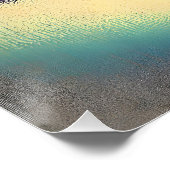 Mid Century I Love The Blues Martini Art Poster (Ecke)