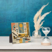 Mid-Century-Interieurdesign Wüstenwohnzimmer Fotoplatte (InSitu)
