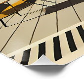 Mid Century Interior Design Desert Livingroom Poster (Ecke)