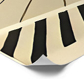 Mid Century Interior Design Dessert Livingroom Poster (Ecke)