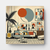Mid-Century-Interior-Design-Eclipse-Wohnzimmer Fotoplatte (Vorderseite)