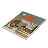 Mid Century Interior Design Sunrise Livingroom Fliese (Seite)