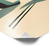 Mid Century Interior Design Sunrise Livingroom Fotodruck (Ecke)