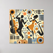 Mid Century Jazz Age Minimalistische Kunst Martini