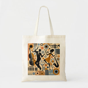 Mid Century Jazz Age Minimalistische Kunst Martini Tragetasche