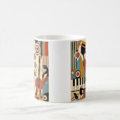 Mid Century Jazz Age Modern Minimalist Trio Kaffeetasse (Mittel)