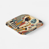 Mid Century Jazz Age Modern Minimalist Trio Pappteller (Gewinkelt)