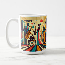 Mid Century Jazz Age Quartett Kaffeetasse