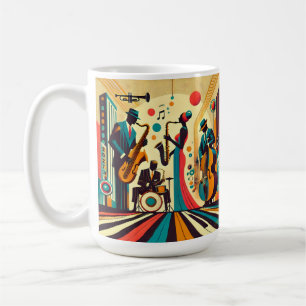 Mid Century Jazz Age Quartett Kaffeetasse