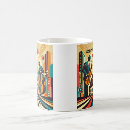 Mid Century Jazz Age Quartett Kaffeetasse (Mittel)