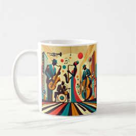 Mid Century Jazz Age Quartett Kaffeetasse