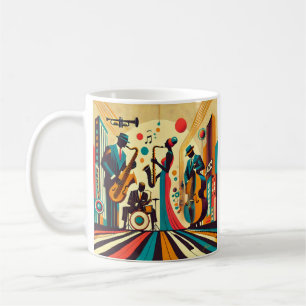 Mid Century Jazz Age Quartett Kaffeetasse