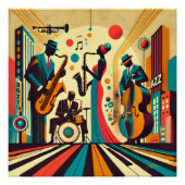 Mid Century Jazz Age Quartett Poster (Vorderseite)