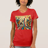 Mid Century Jazz Age Quartett T-Shirt (Vorderseite)