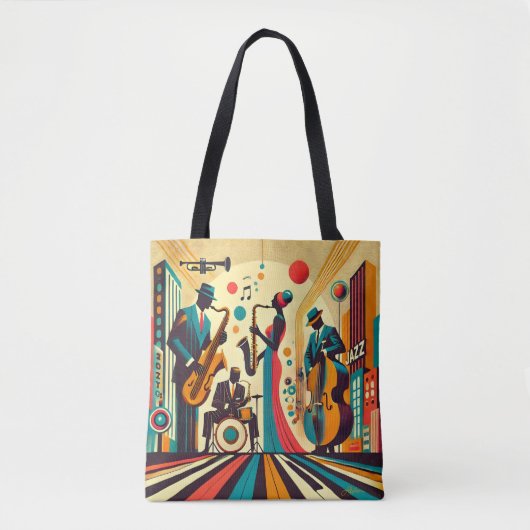 Mid Century Jazz Age Quartett Tasche (Vorderseite)