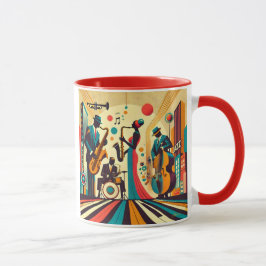 Mid Century Jazz Age Quartett Tasse