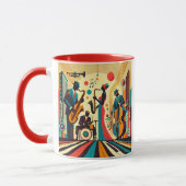 Mid Century Jazz Age Quartett Tasse (Links)