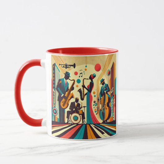 Mid Century Jazz Age Quartett Tasse (Links)