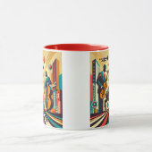 Mid Century Jazz Age Quartett Tasse (Zentrum)