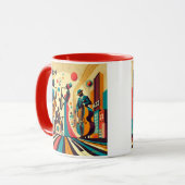 Mid Century Jazz Age Quartett Tasse (Vorderseite Links)
