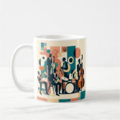Mid Century Jazz Age Sextet Kaffeetasse (Links)