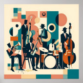 Mid Century Jazz Age Sextet Poster (Vorne)