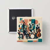 Mid Century Jazz Age Sextett Button (Vorne & Hinten)