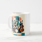 Mid Century Jazz Age Sextett Kaffeetasse (Vorderseite Links)