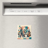 Mid Century Jazz Age Sextett Magnet (In Situ (Geschirrspüler))