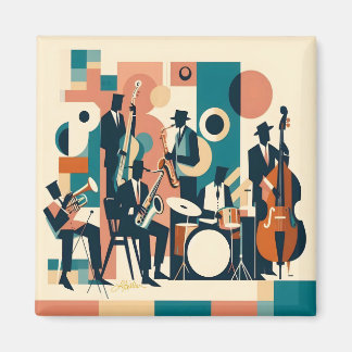 Mid Century Jazz Age Sextett Magnet