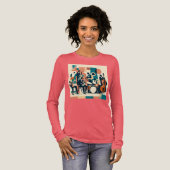 Mid Century Jazz Age Sextett Tri-Blend Shirt (Volle Vorderseite)