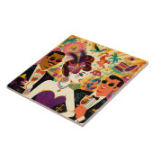 Mid Century Mardi Gras Cocktail Party Fliese (Seite)