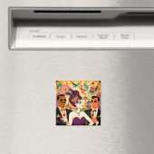 Mid Century Mardi Gras Cocktail Party Magnet (In Situ (Geschirrspüler))