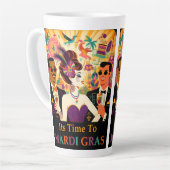 Mid Century Mardi Gras Cocktail Party Milchtasse (Linke Ecke)