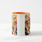 Mid Century Mardi Gras Cocktail Party Tasse (Zentrum)