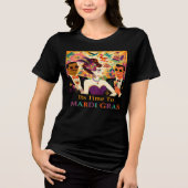 Mid Century Mardi Gras Cocktail Party Tri-Blend Shirt (Vorderseite)
