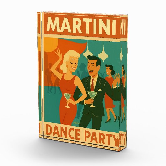 Mid Century Martini Dance Party Fotoblock (Rechts)
