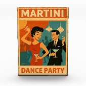 Mid Century Martini Dance Party Fotoblock (Vorderseite)