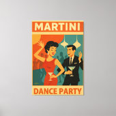Mid Century Martini Dance Party Leinwanddruck (Vorderseite)
