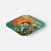 Mid Century Martini Dance Party Pappteller (Gewinkelt)