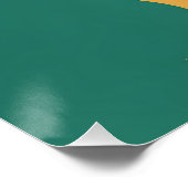 Mid Century Martini Dance Party Poster (Ecke)