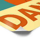 Mid Century Martini Dance Party Poster (Ecke)