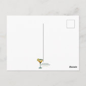 Mid Century Martini Dance Party Postkarte (Rückseite)